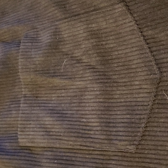 JINZHAO Black Corduroy Peplum Oversized Shacket Size M - Picture 7 of 9
